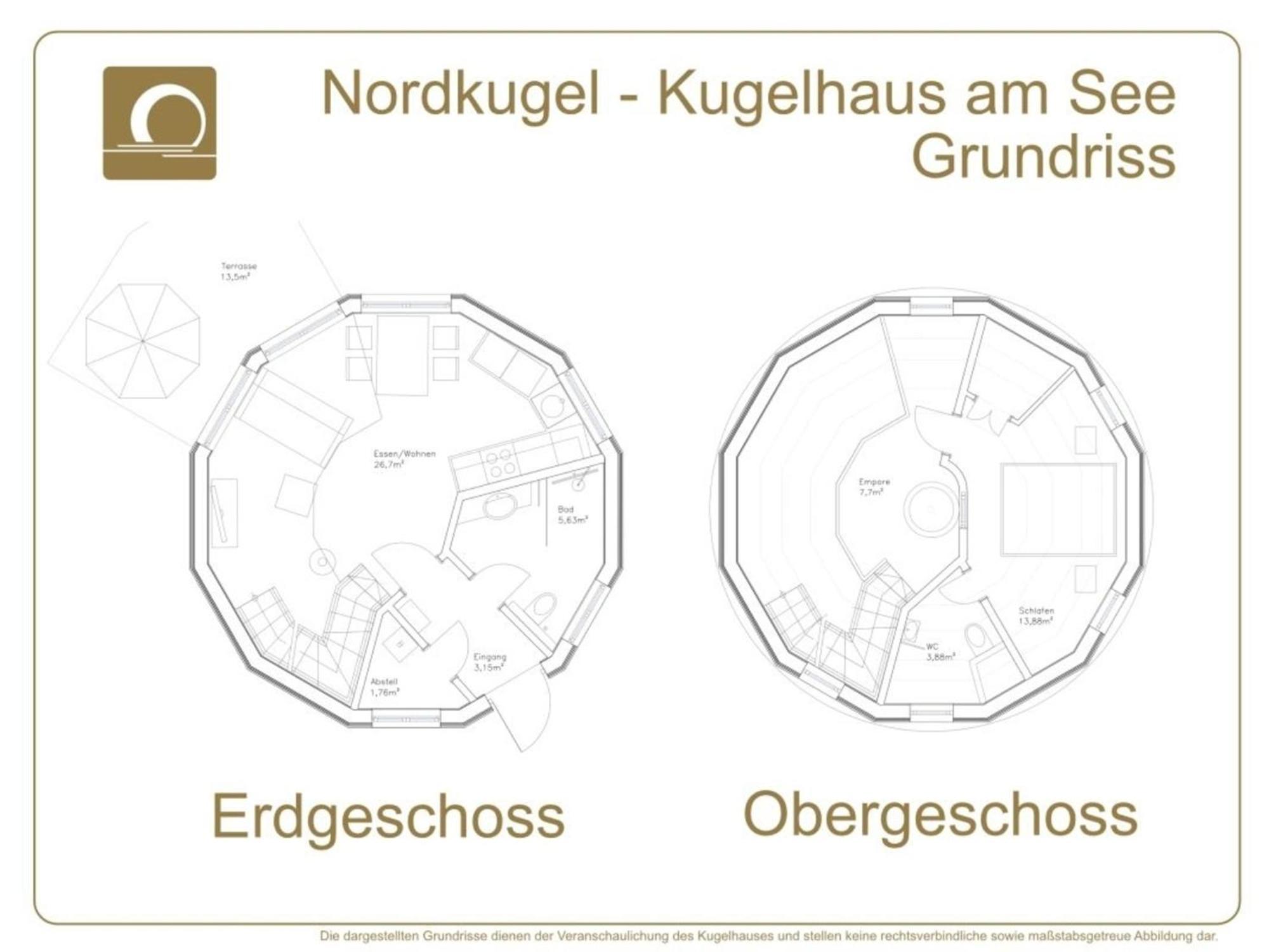 Nordkugel - Kugelhaus Am See Penzlin 외부 사진
